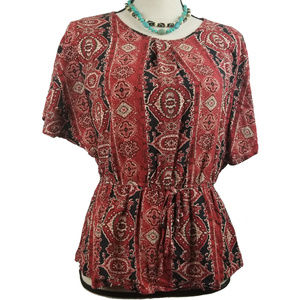 Forever 21 Womens Boho Blouse Top Size M